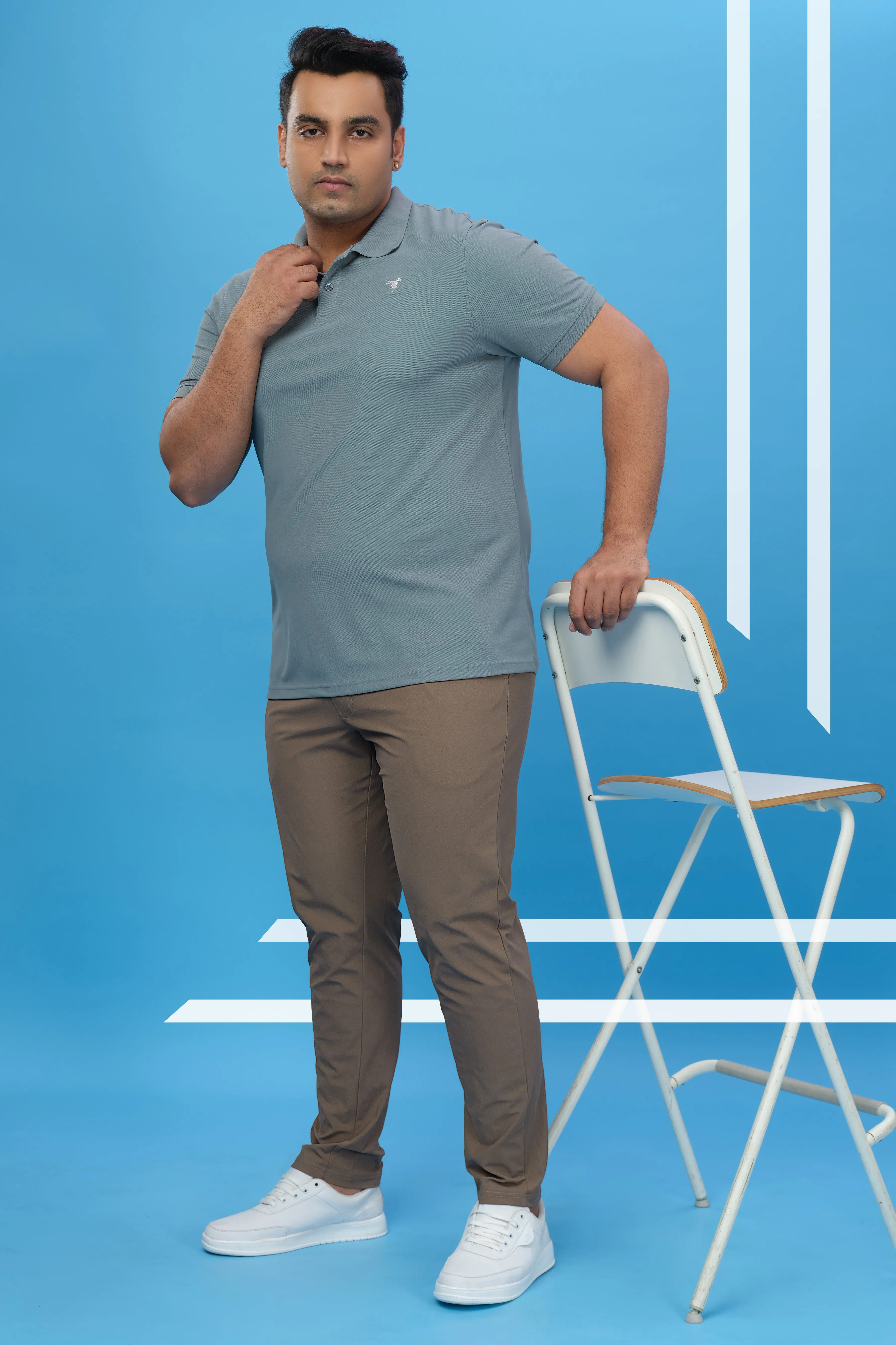 Men Plus Size Solid Relax Fit Trackpants with DURACOOL 
