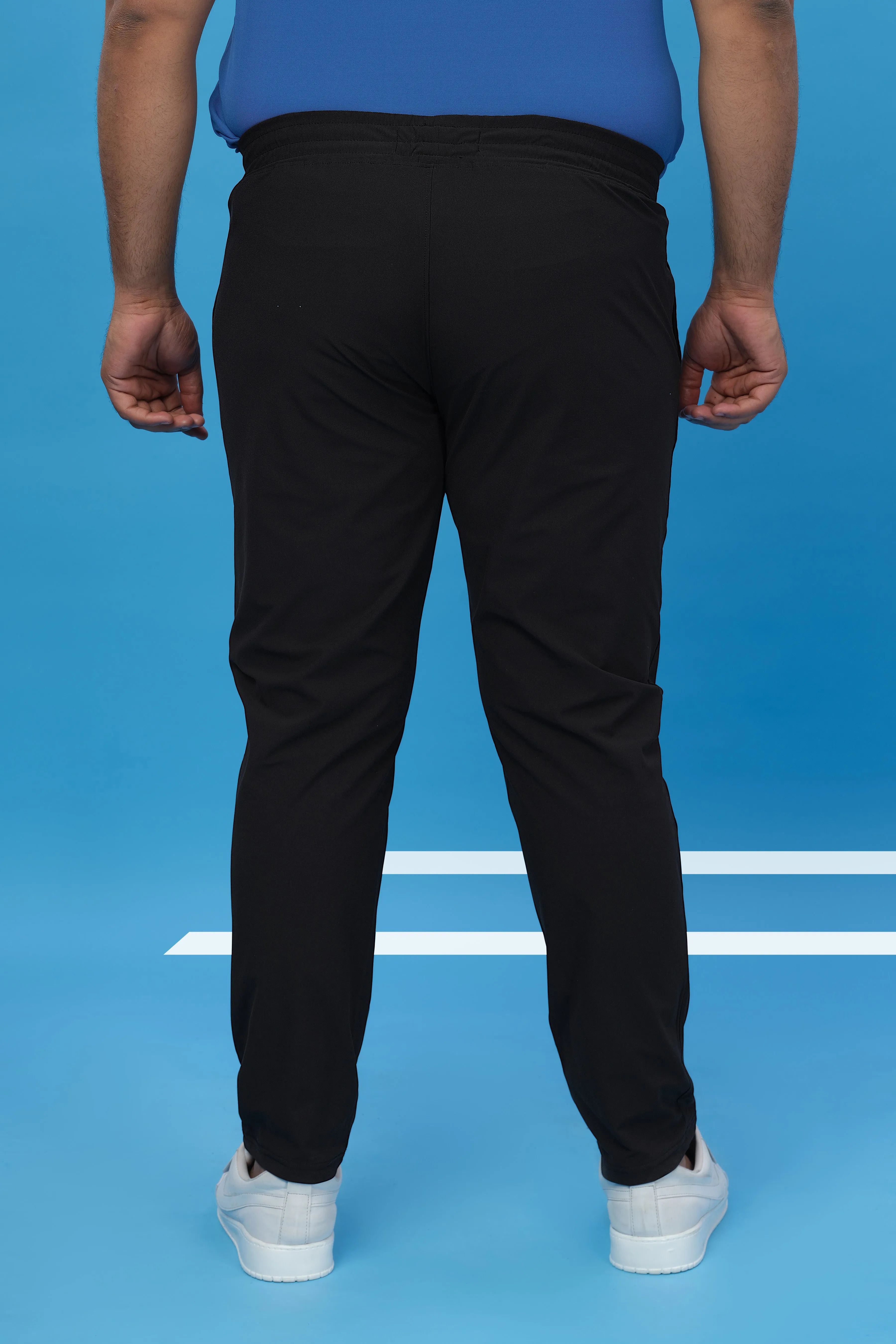 Men Plus Size Solid Relax Fit Trackpants with DURACOOL 