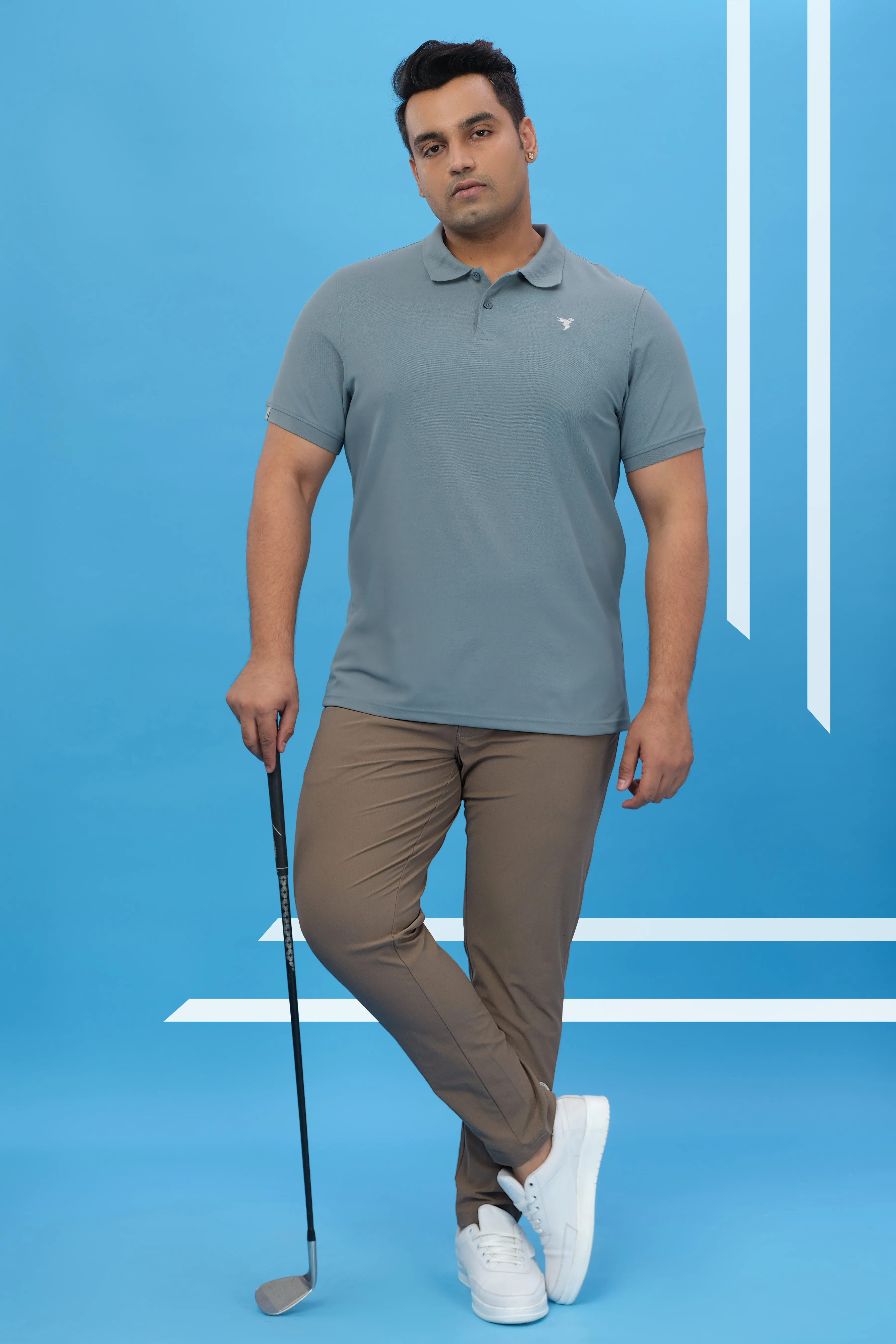 Men Plus Size Solid Relax Fit Trackpants with DURACOOL 