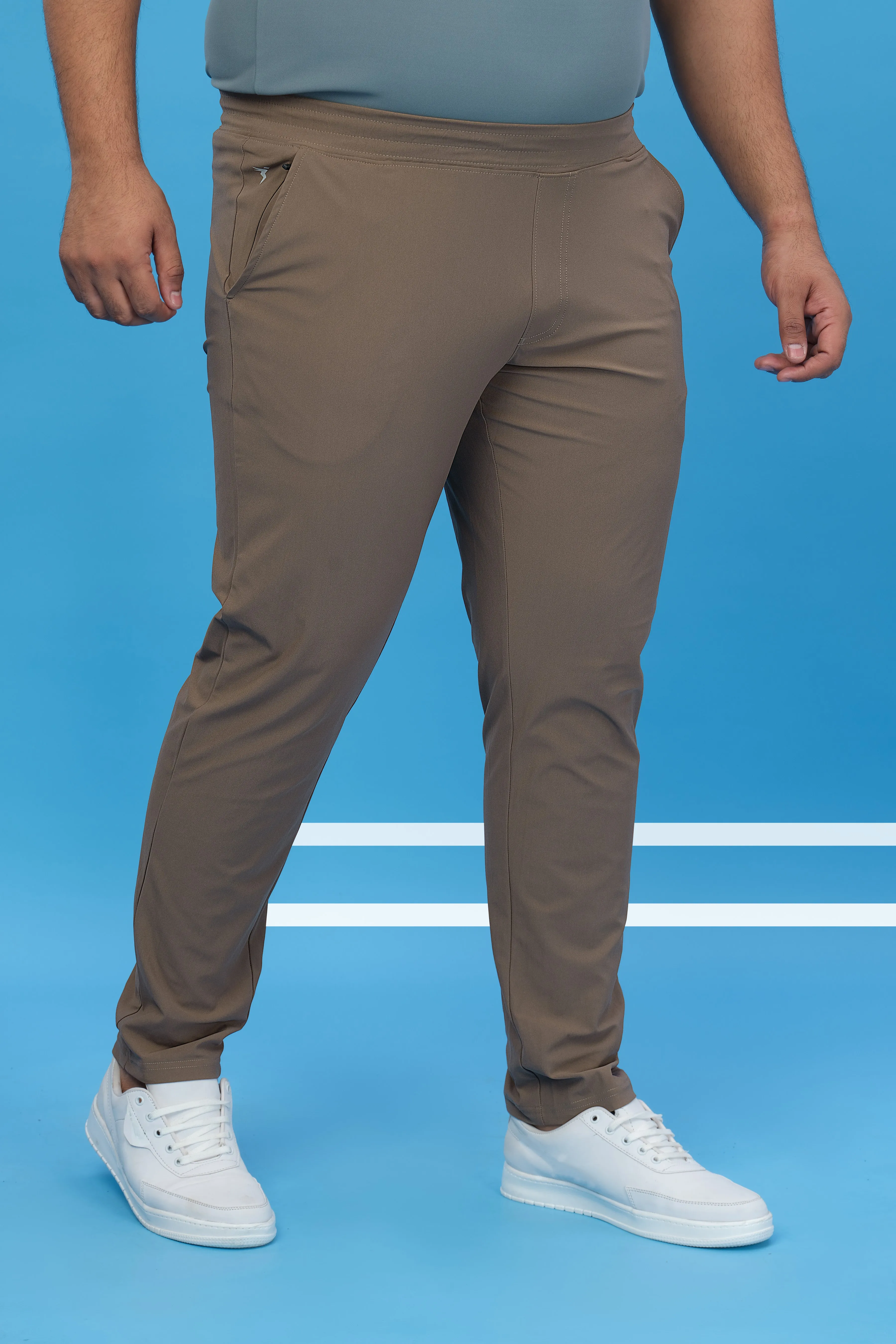 Men Plus Size Solid Relax Fit Trackpants with DURACOOL 