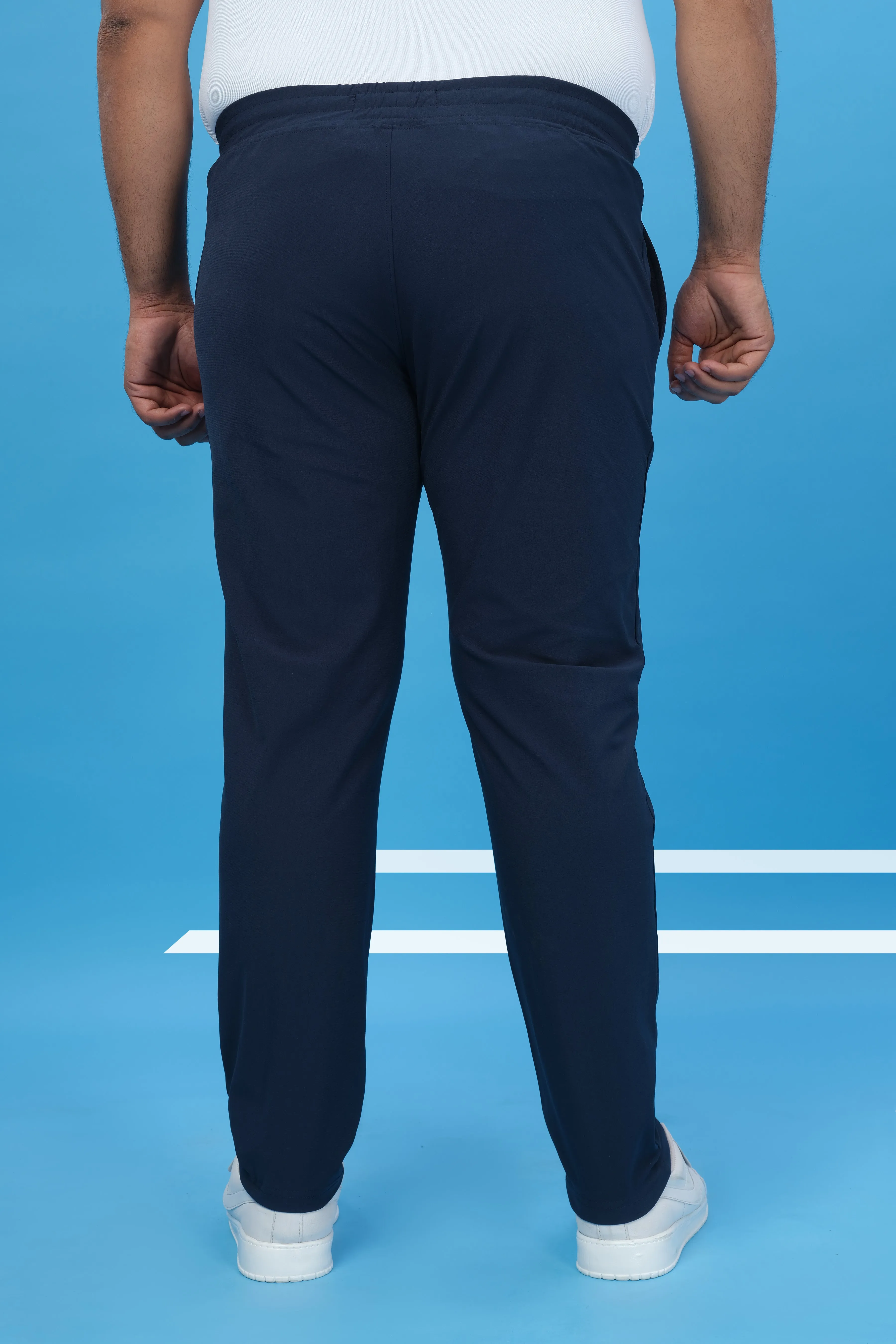 Men Plus Size Solid Relax Fit Trackpants with DURACOOL 