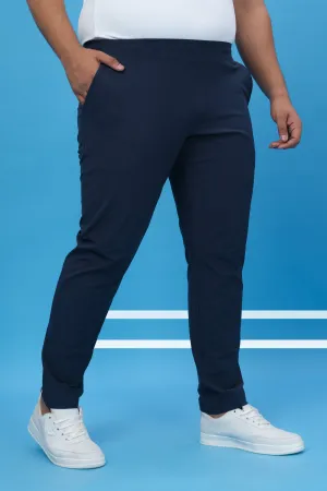 Men Plus Size Solid Relax Fit Trackpants with DURACOOL 