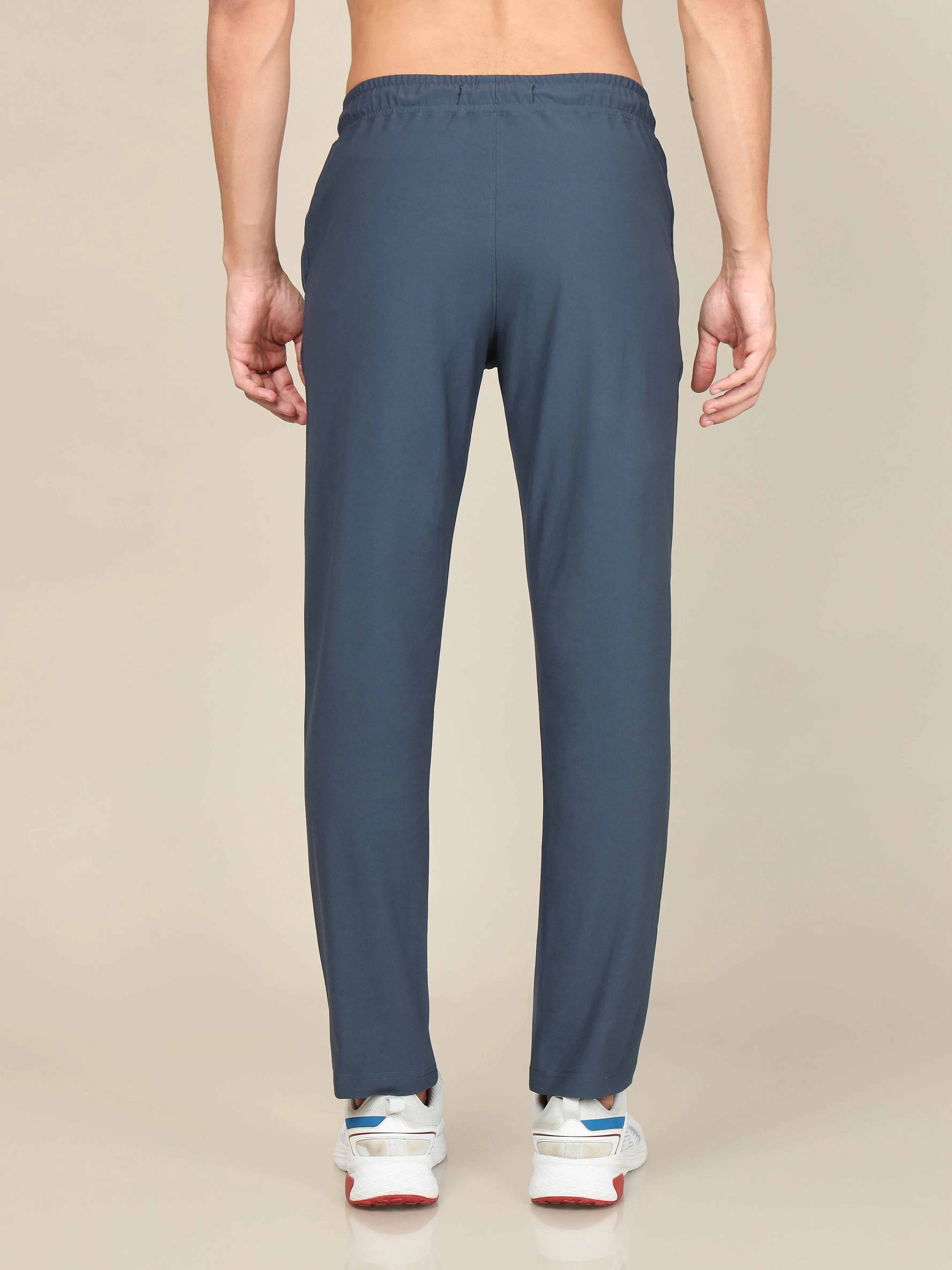 Men Solid Relax Fit Trackpants with DURACOOL 