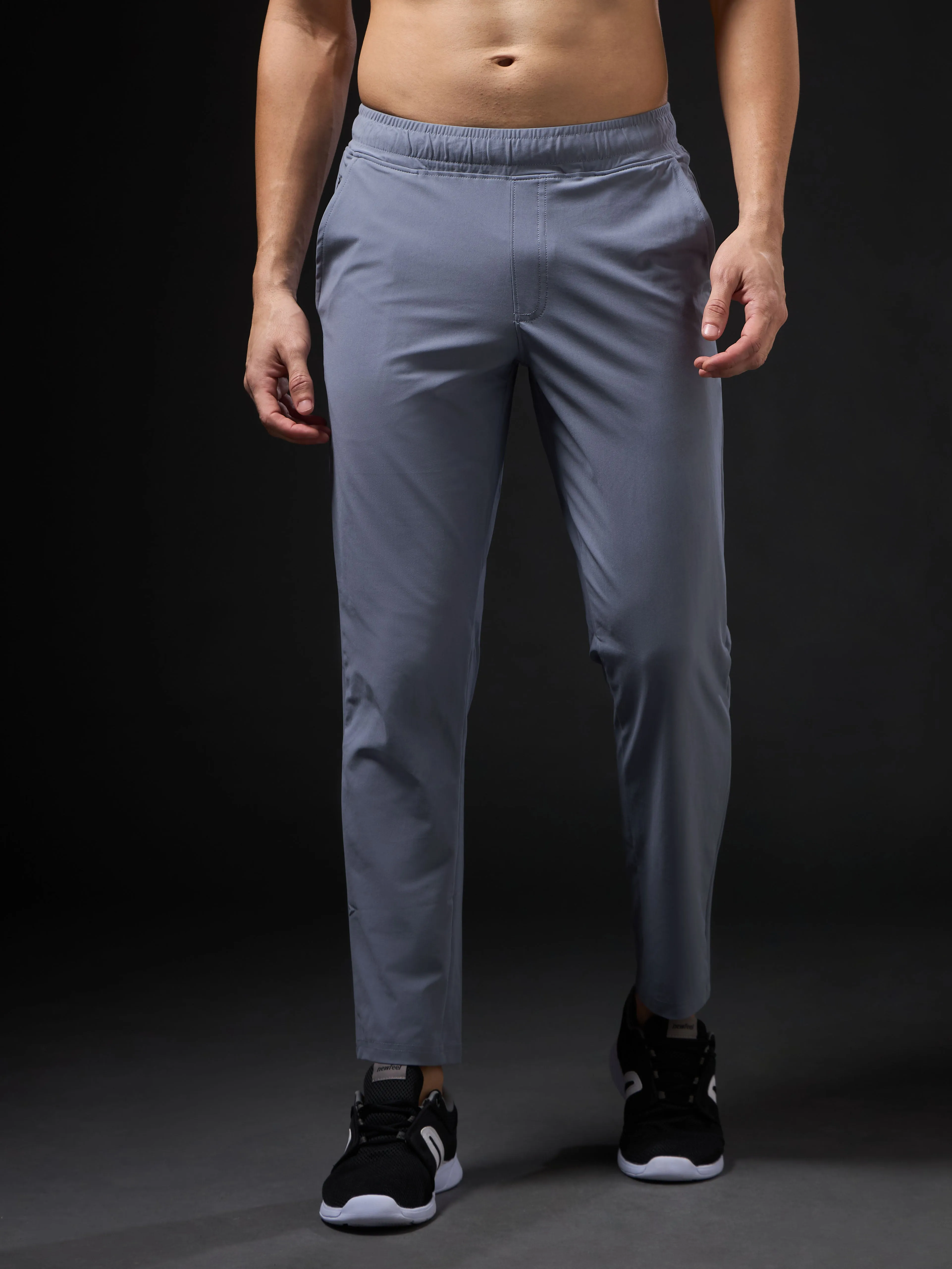 Men Solid Relax Fit Trackpants with DURACOOL 