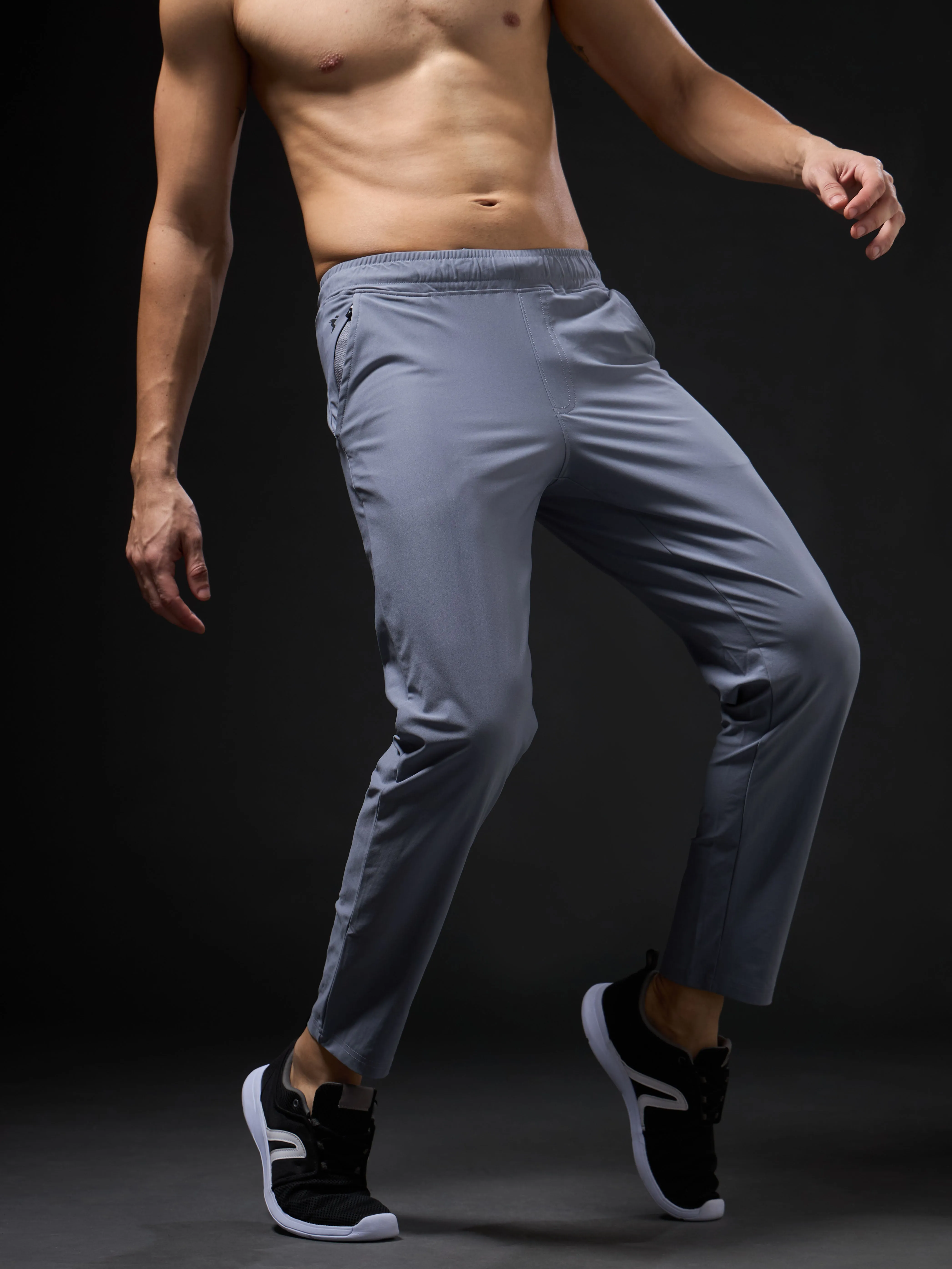Men Solid Relax Fit Trackpants with DURACOOL 
