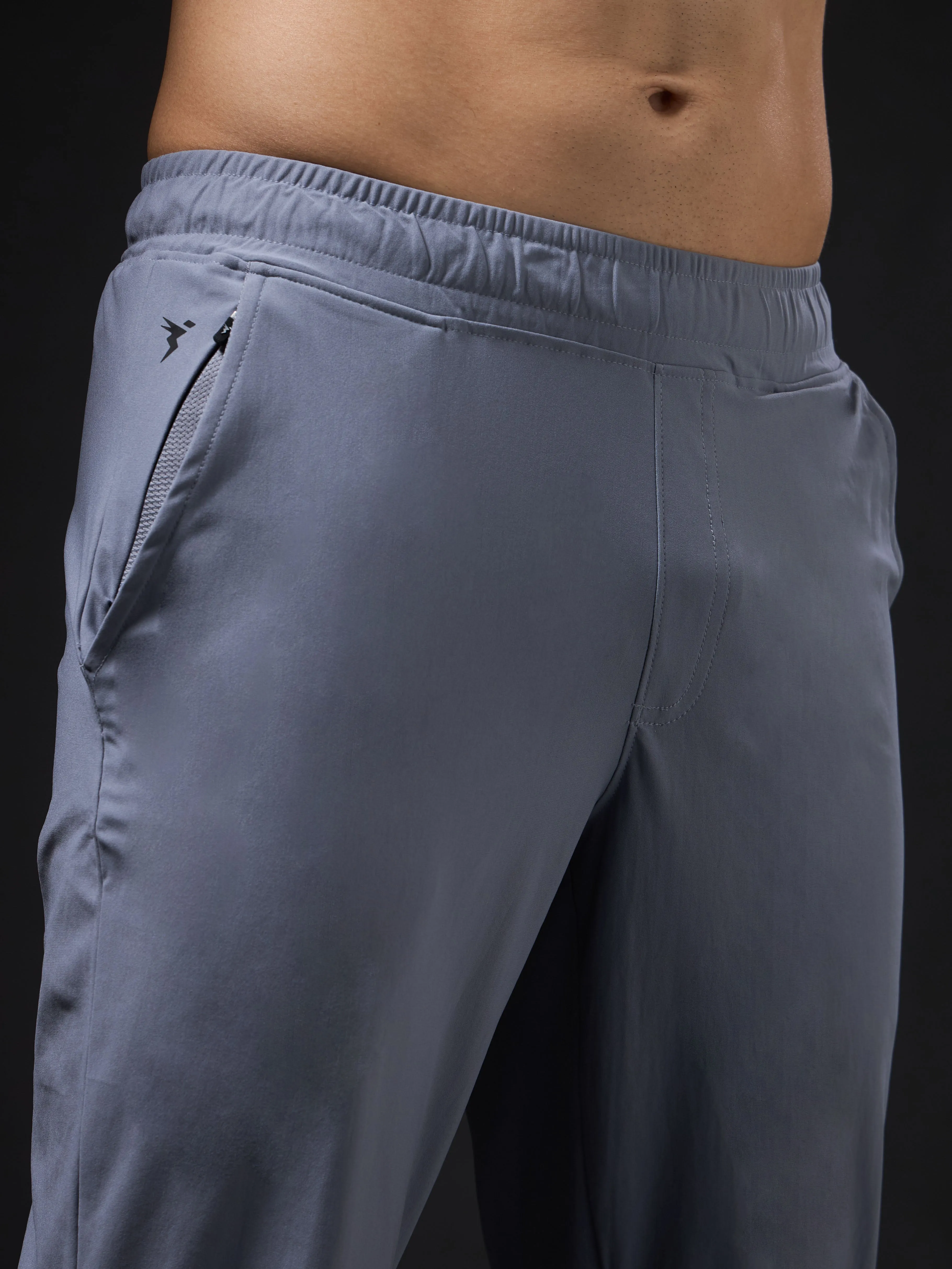 Men Solid Relax Fit Trackpants with DURACOOL 