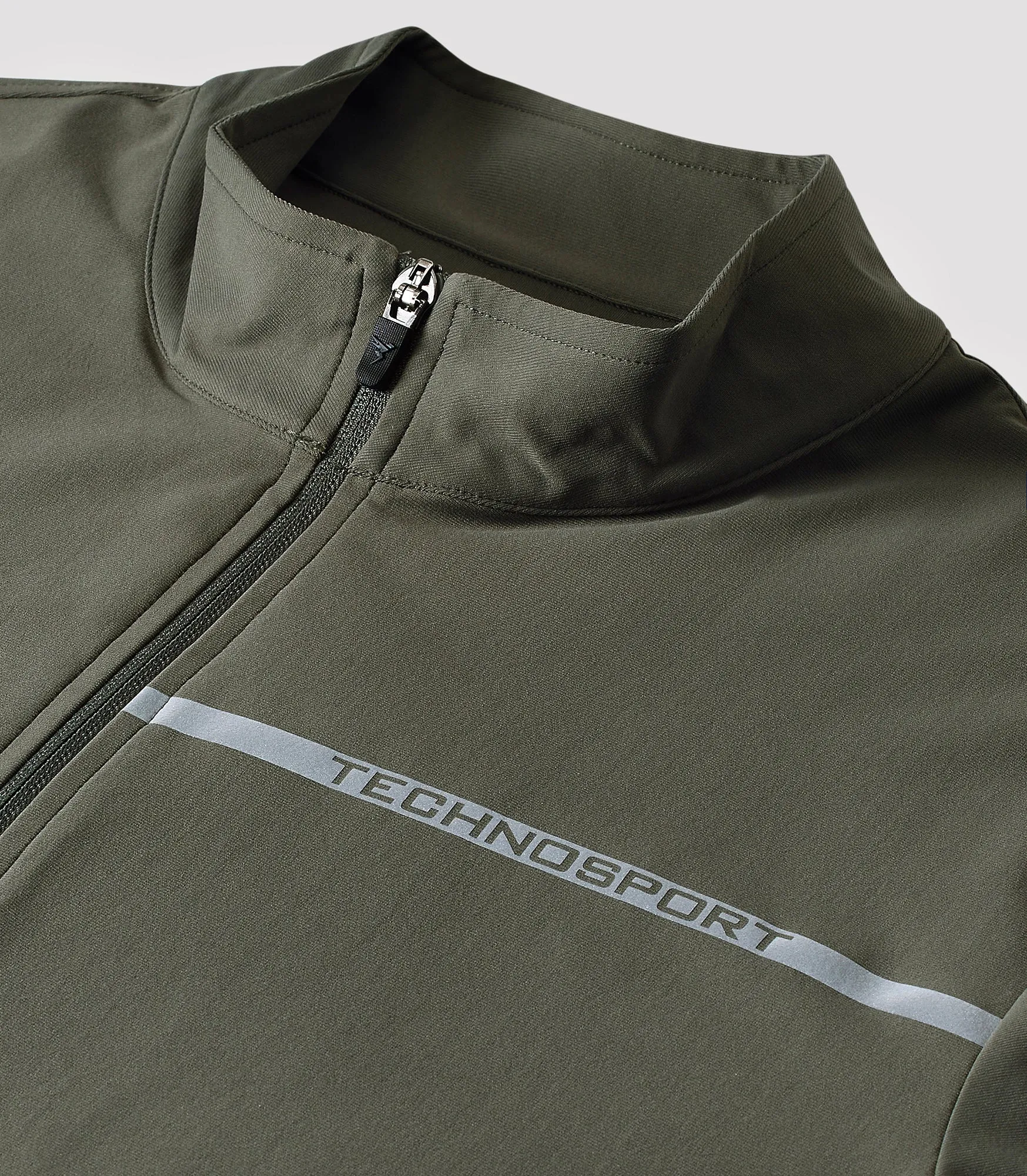 Men Solid Slim Fit Mock Tracksuits with DURACOOL 