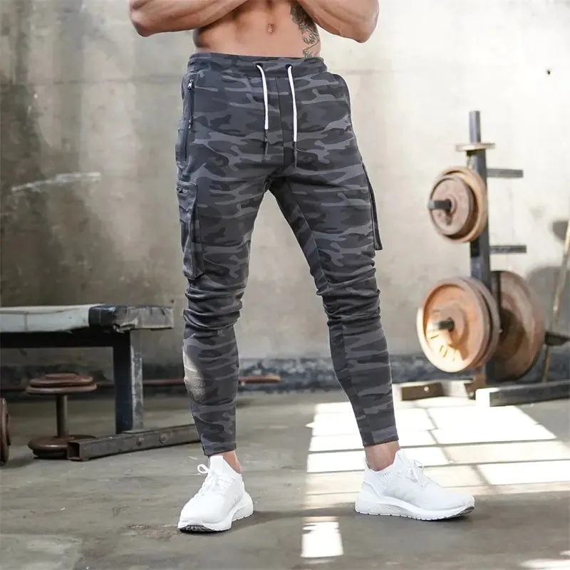 Men Sports Pants Multi-pocket
