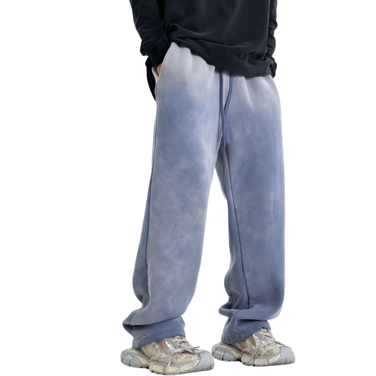 Men's Acid Wash Faded Joggers