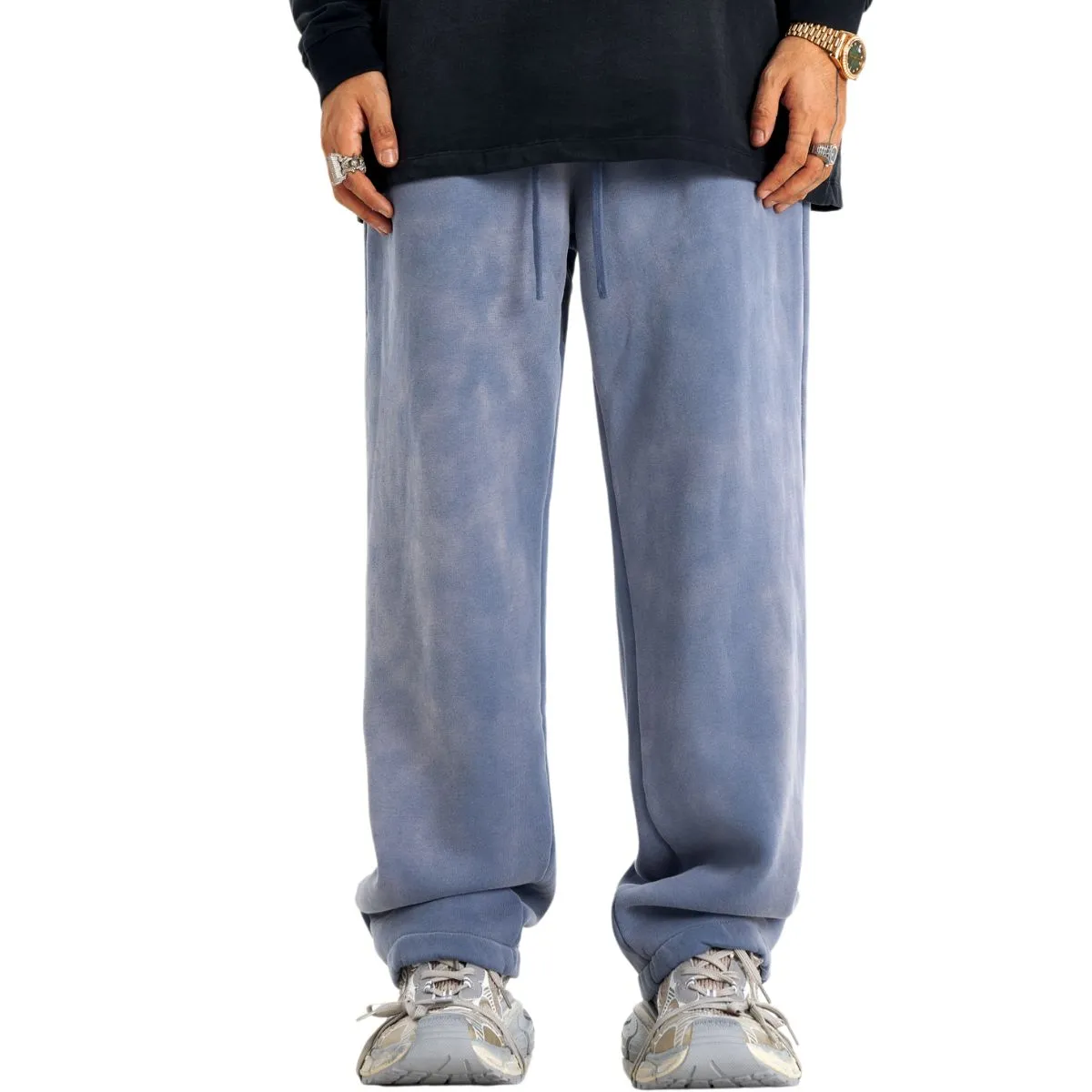 Men's Acid Wash Faded Joggers