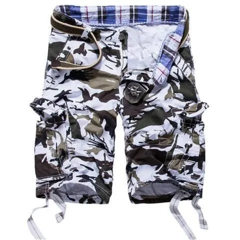 Men's Fashion Print Cargo Shorts