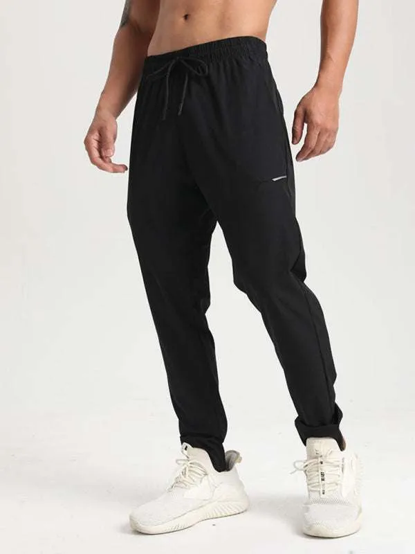Men's Ultimate Quick-Dry Stretchy Fitness Trousers for Outdoor Adventure and Casual Running