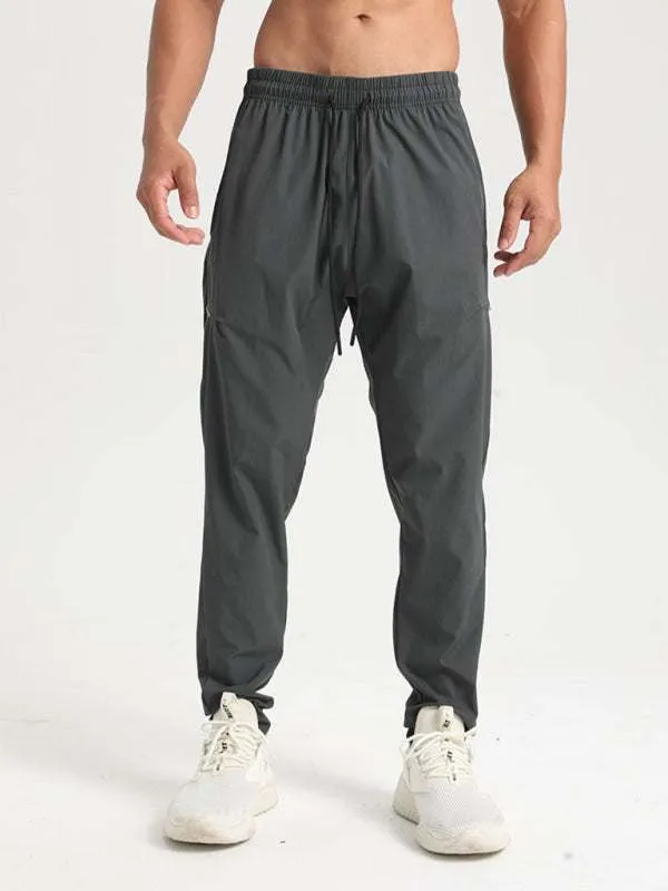 Men's Ultimate Quick-Dry Stretchy Fitness Trousers for Outdoor Adventure and Casual Running