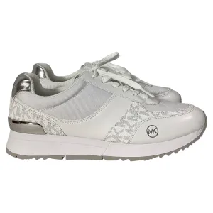 Michael Kors Andi Trainer in Bright White Faux Leather