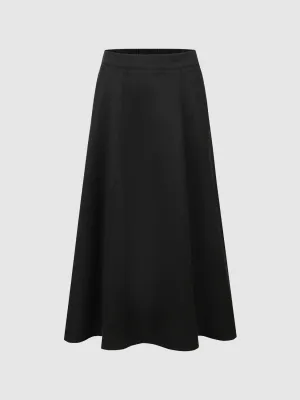 Midi A-Line Skirt