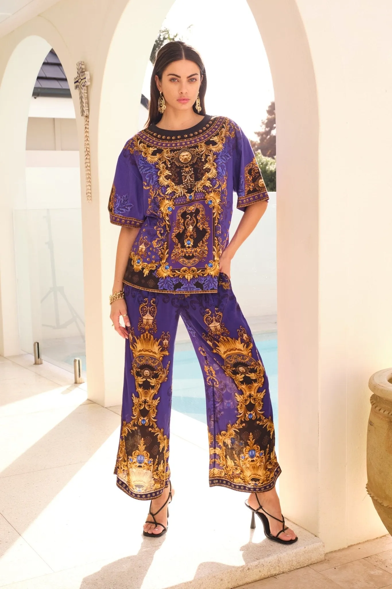 MIDNIGHT BLUE PALAZZO PANTS