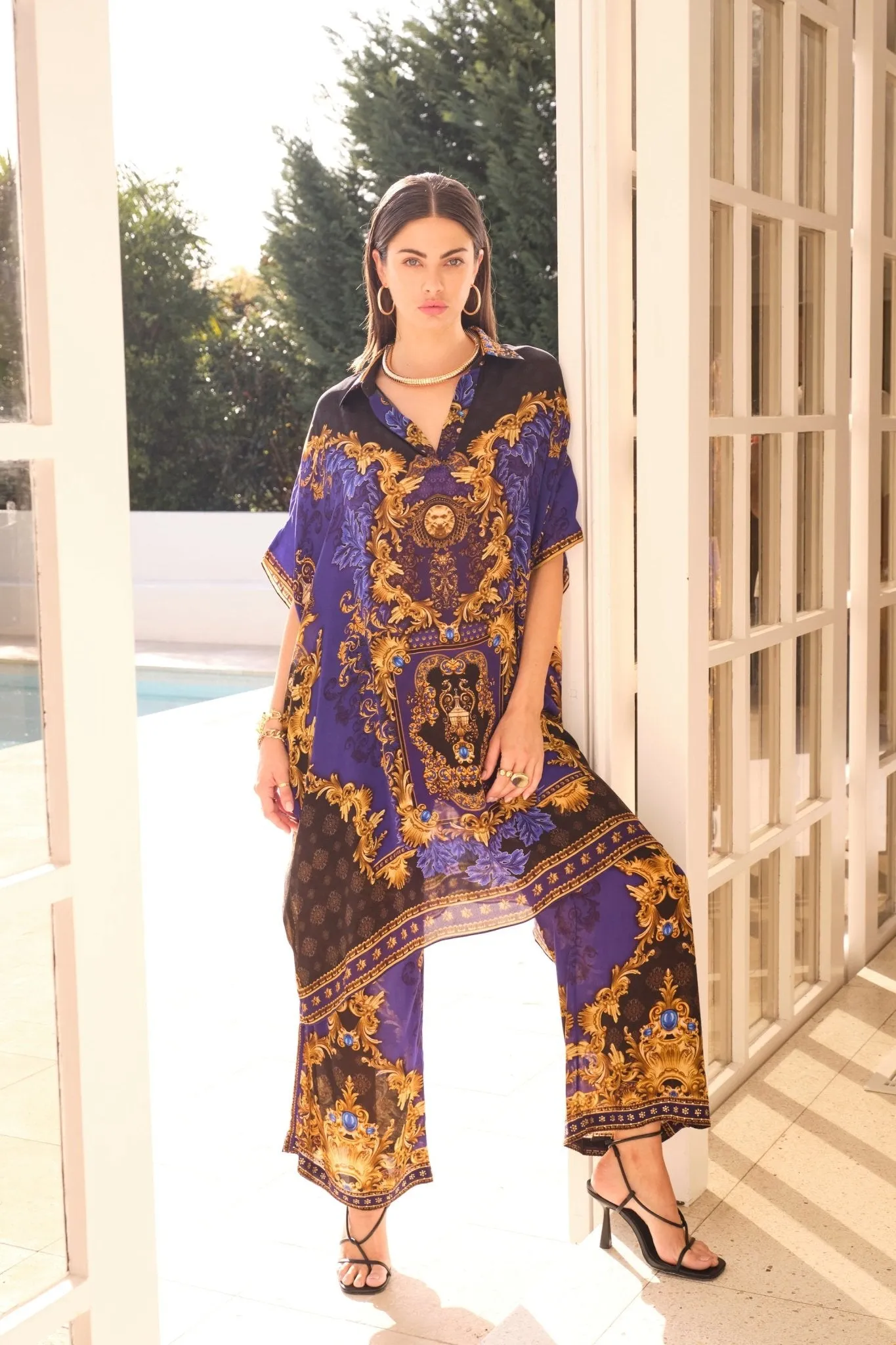 MIDNIGHT BLUE PALAZZO PANTS
