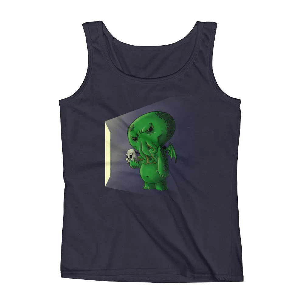 Midnight Snack Cthulhu Fitted Tank Top