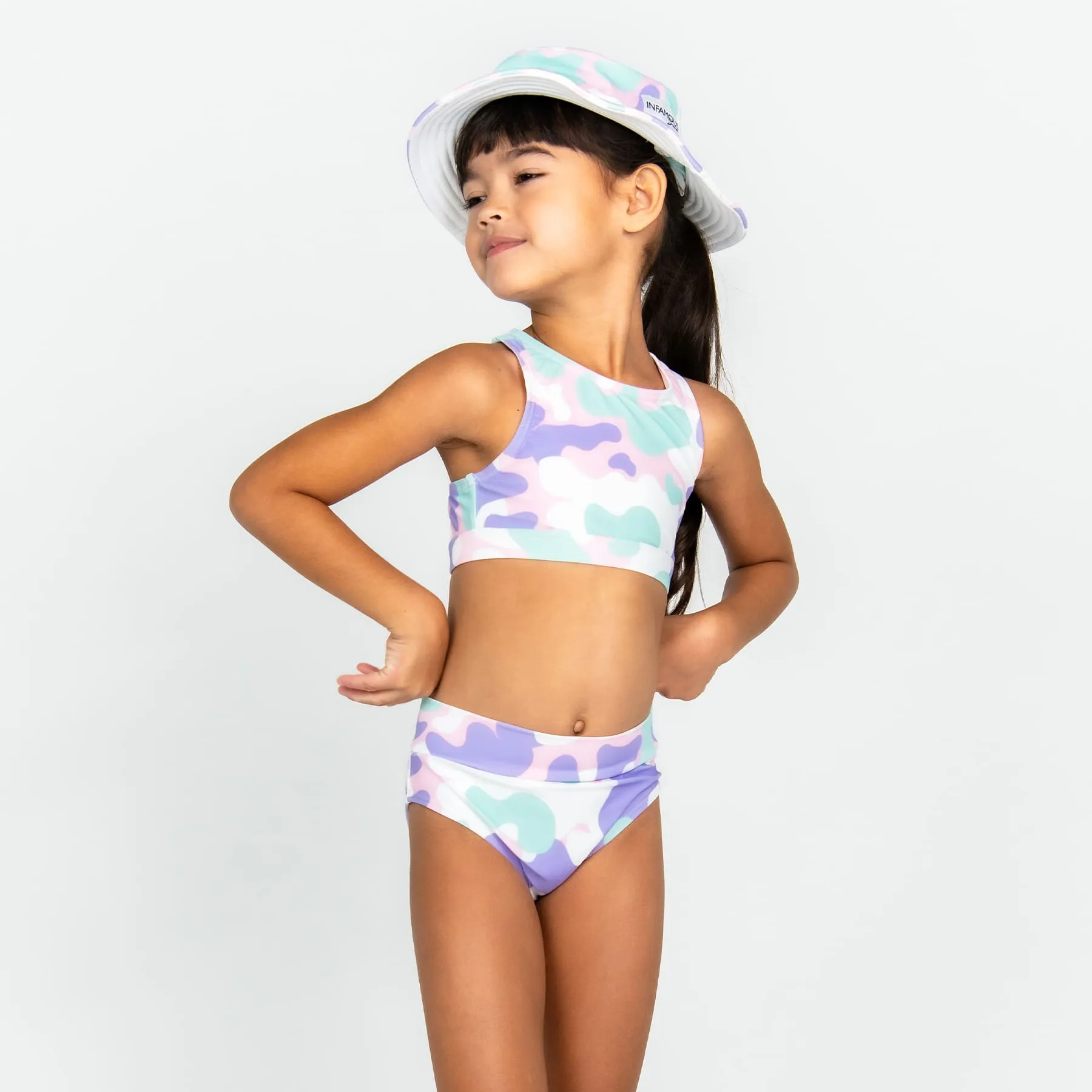 Mini Gia Bikini Set Final Sale - Pastel Camo