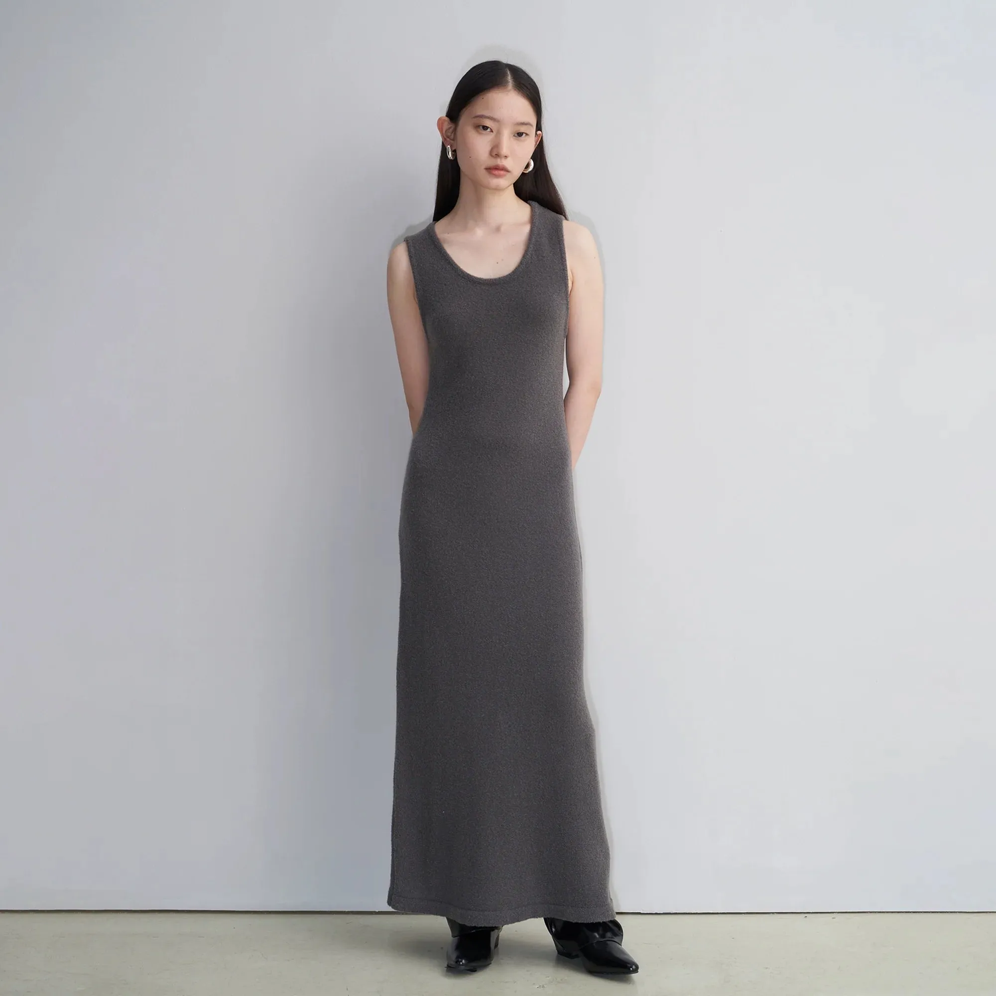 Minimalist Sleeveless Knit Dress