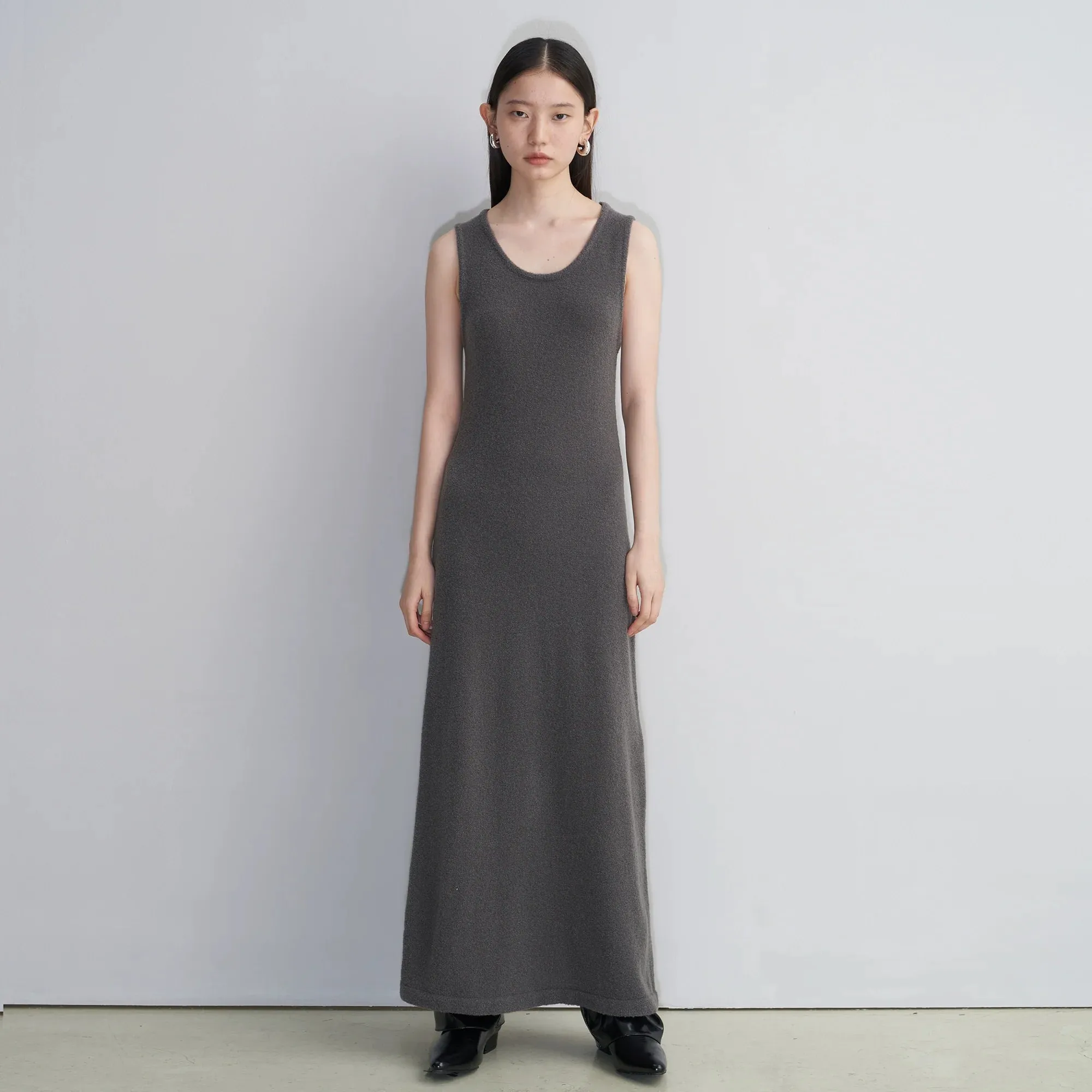 Minimalist Sleeveless Knit Dress