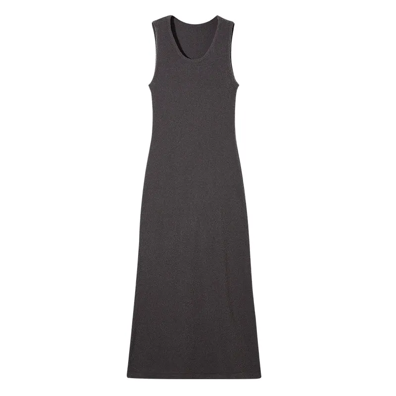 Minimalist Sleeveless Knit Dress
