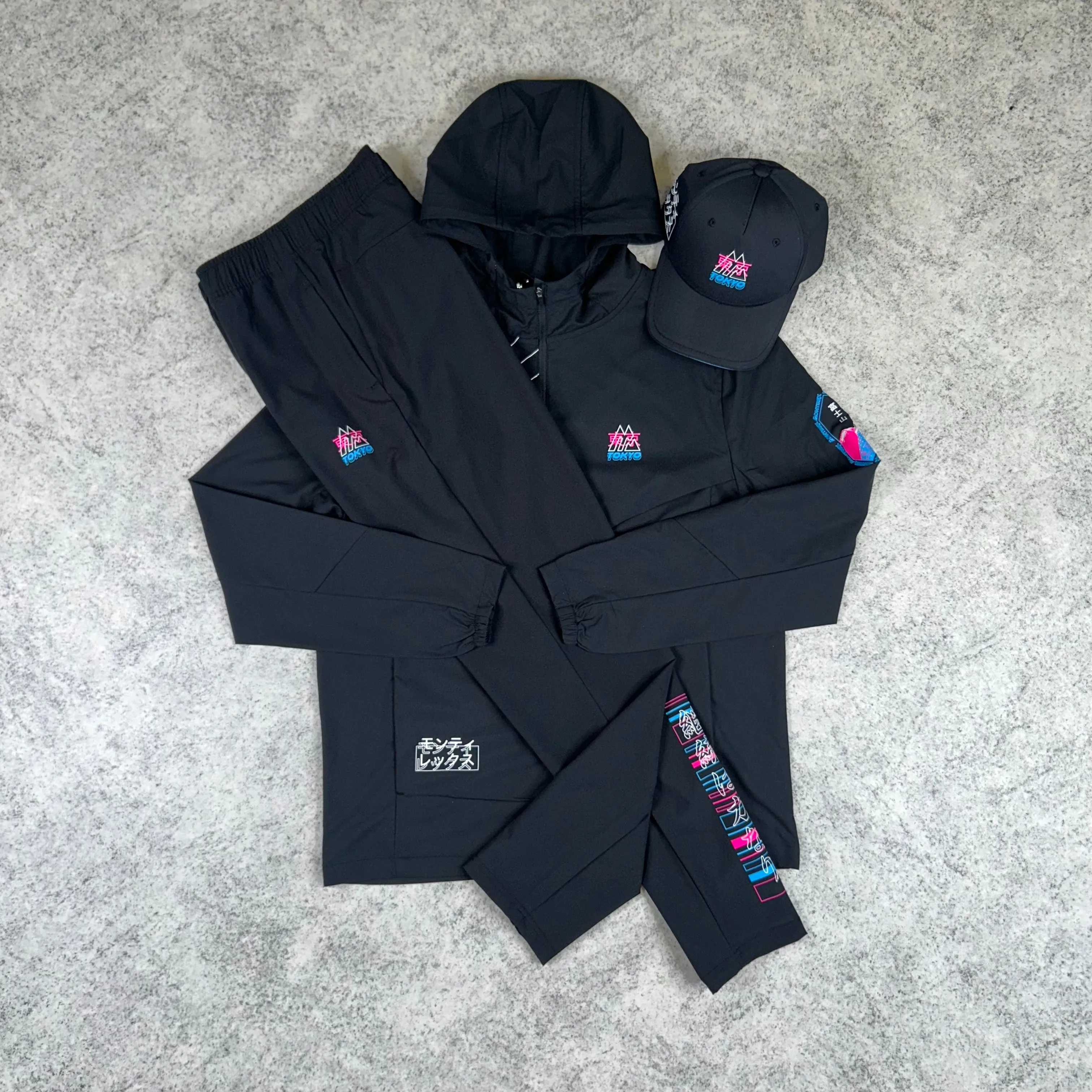 MTX Run Cap Tracksuit Tokyo  - Black