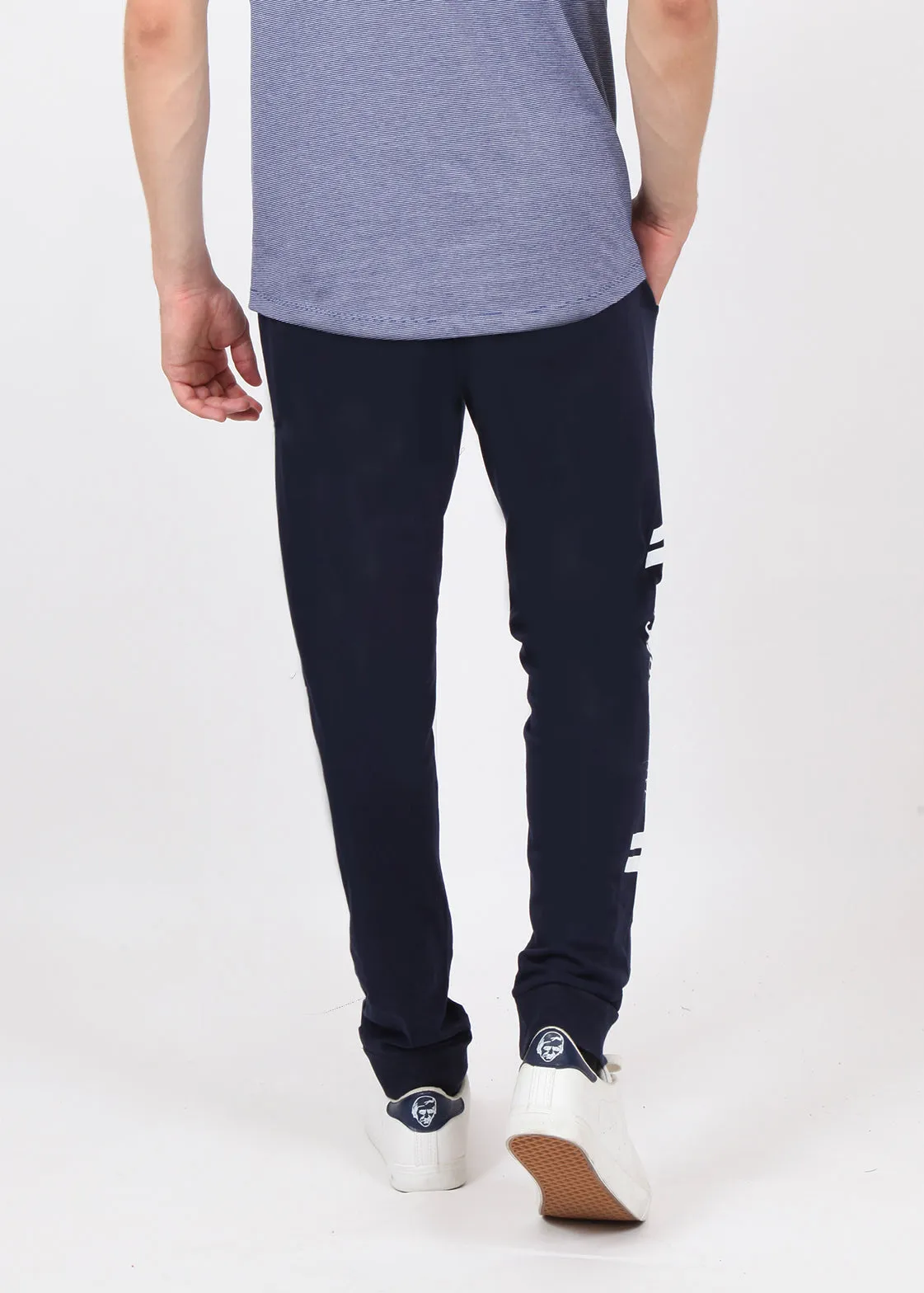Navy Cotton Joggers