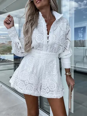 Nazareth® | Lace Romper Dress