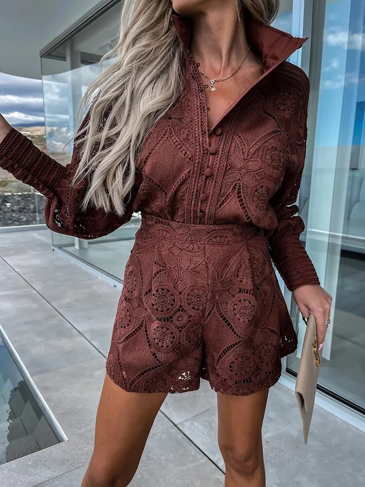 Nazareth® | Lace Romper Dress