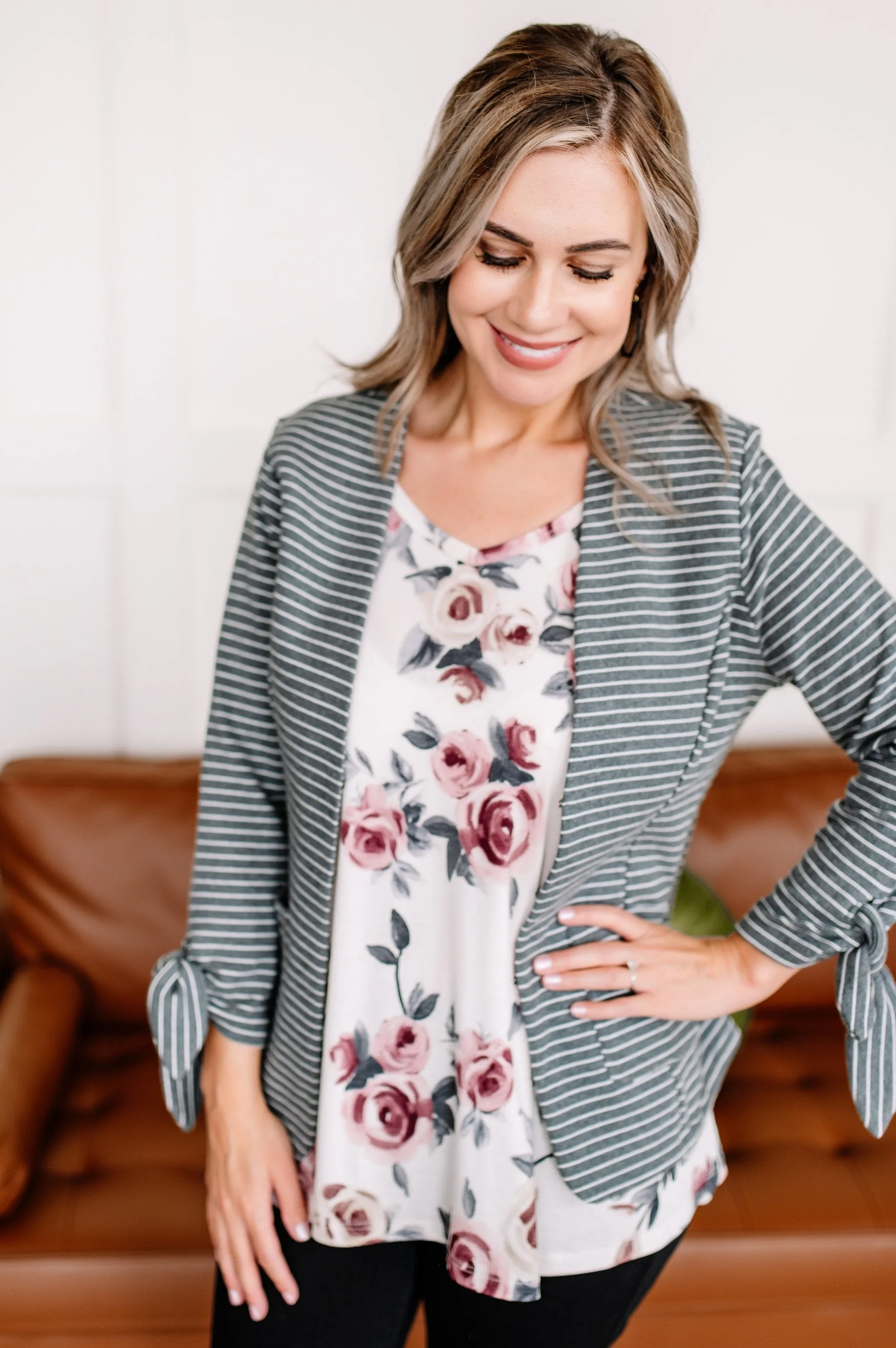 Never Going Out Of Style Cream Floral Top