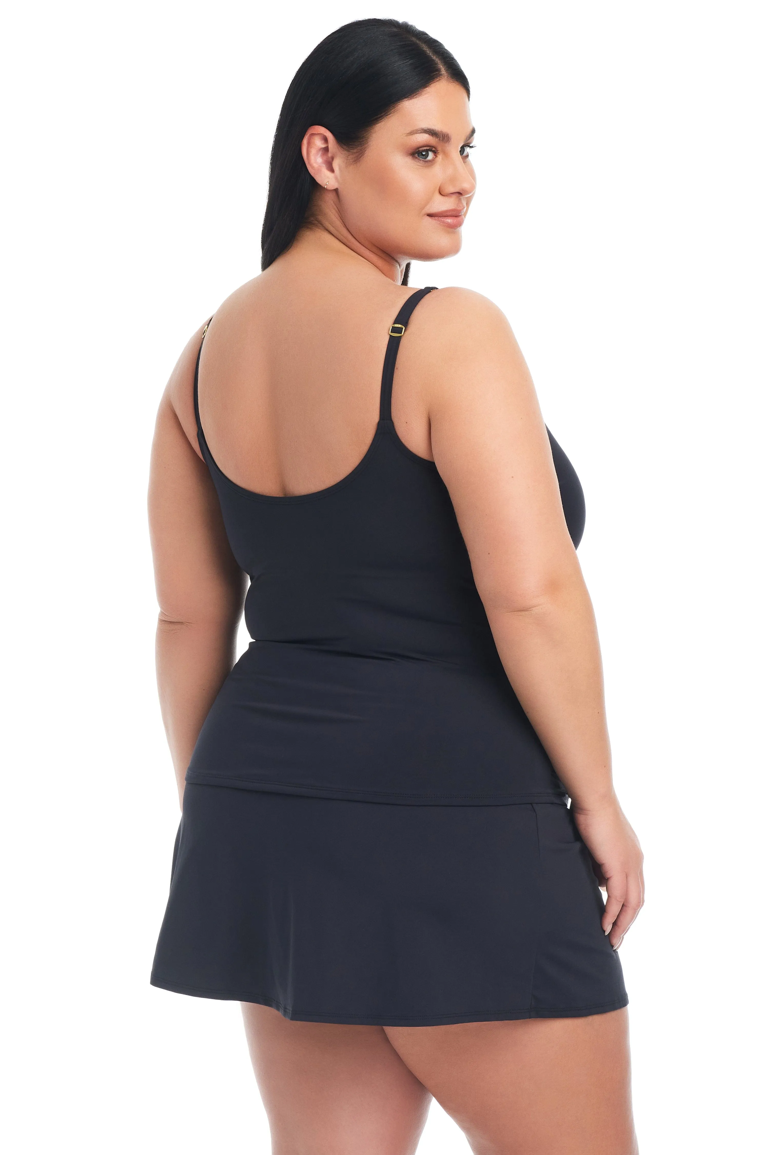 NEW! Plus Size Kore High Waisted Skirted Bikini Bottom