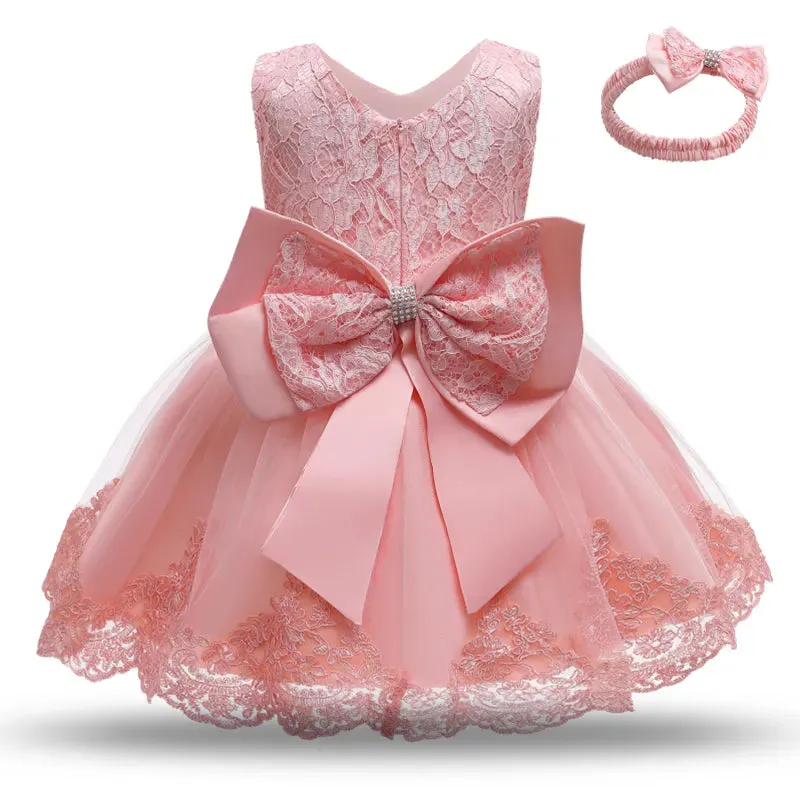 Newborn Baby Girl Lace Dresses