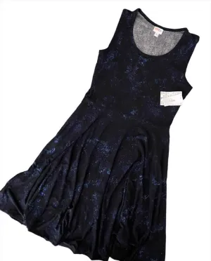 Nicki - Black Blue Tie Dye