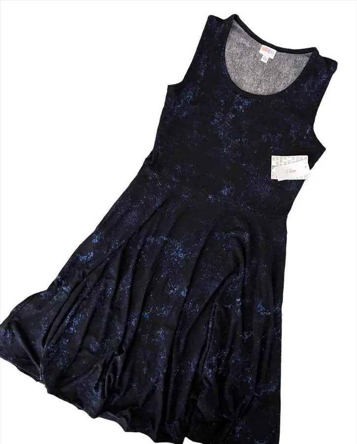 Nicki - Black Blue Tie Dye