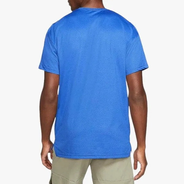 Nike Men's Df Dri Short Sleeve Tee Blue