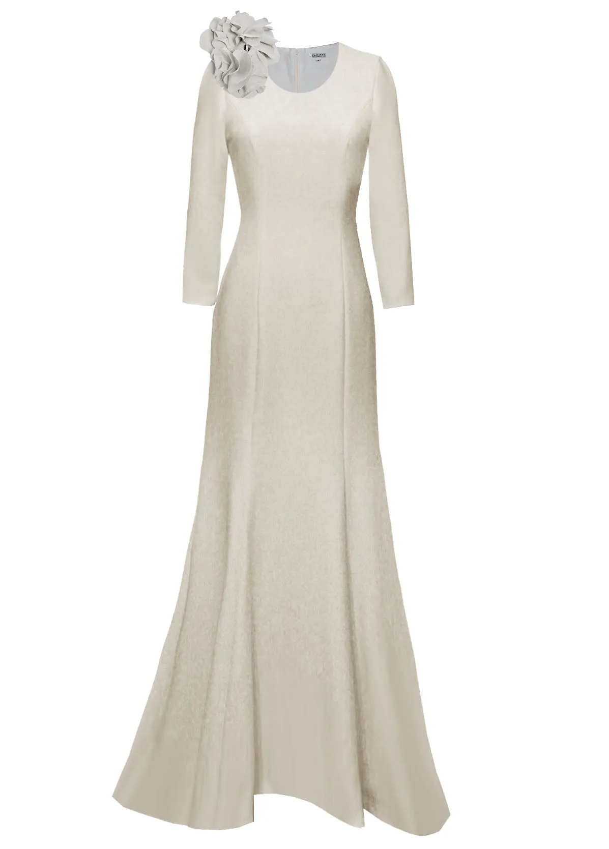 Nile Gown with 3/4 Sleeves