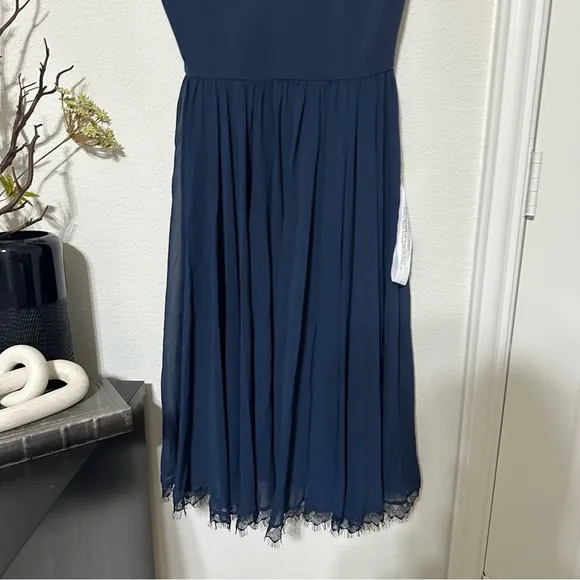 NWT Dress The Population Corey ChiffonFit &amp; Flare Cocktail Dress