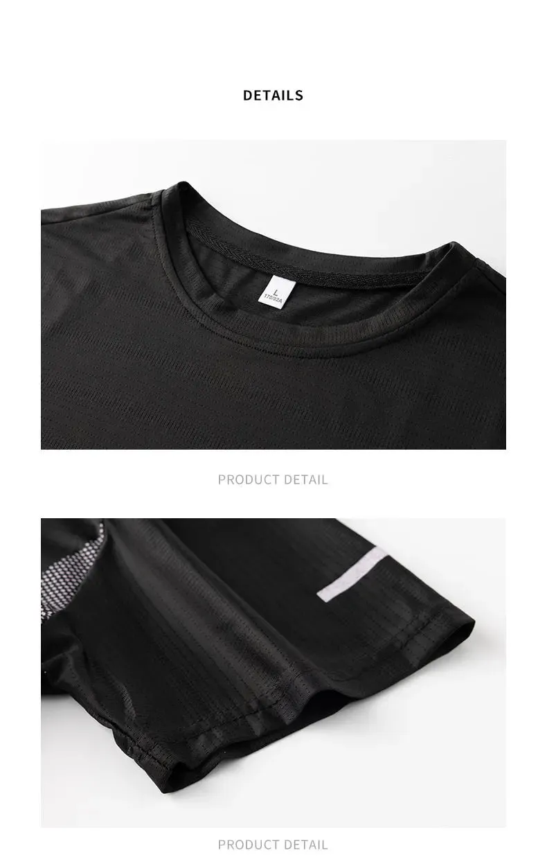 Obsidian Phoenix Ice Silk Reflective Sports T-Shirt – Lightweight, Breathable Short Sleeve Top