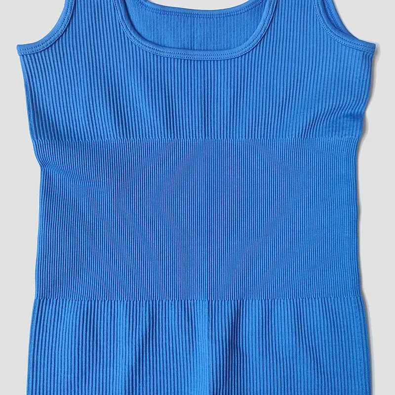 Obsidian Phoenix Seamless Ribbed Fitness Jumpsuit