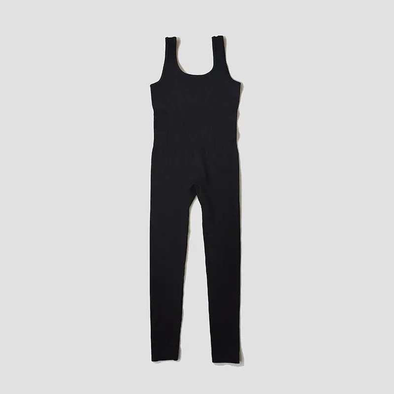 Obsidian Phoenix Seamless Ribbed Fitness Jumpsuit