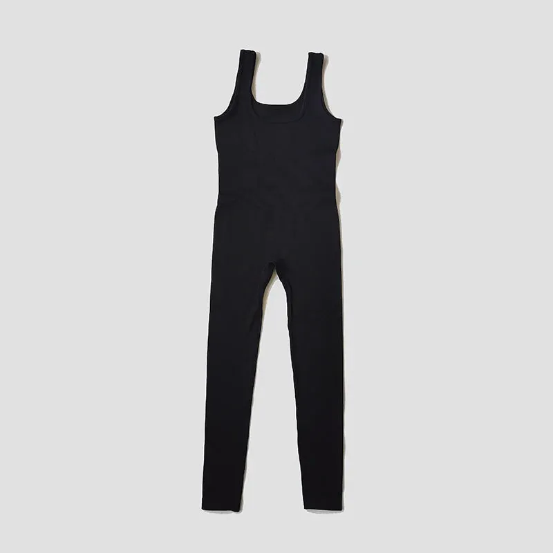 Obsidian Phoenix Seamless Ribbed Fitness Jumpsuit