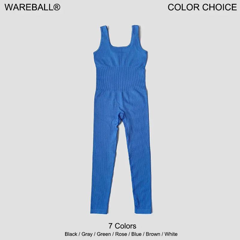 Obsidian Phoenix Seamless Ribbed Fitness Jumpsuit