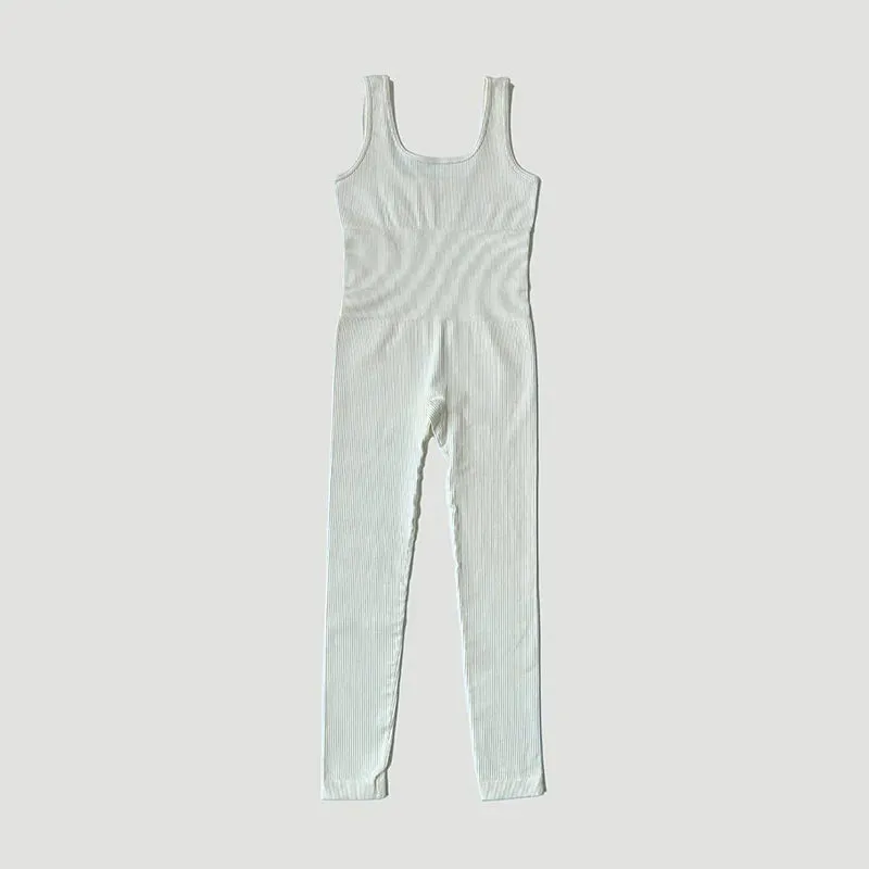 Obsidian Phoenix Seamless Ribbed Fitness Jumpsuit