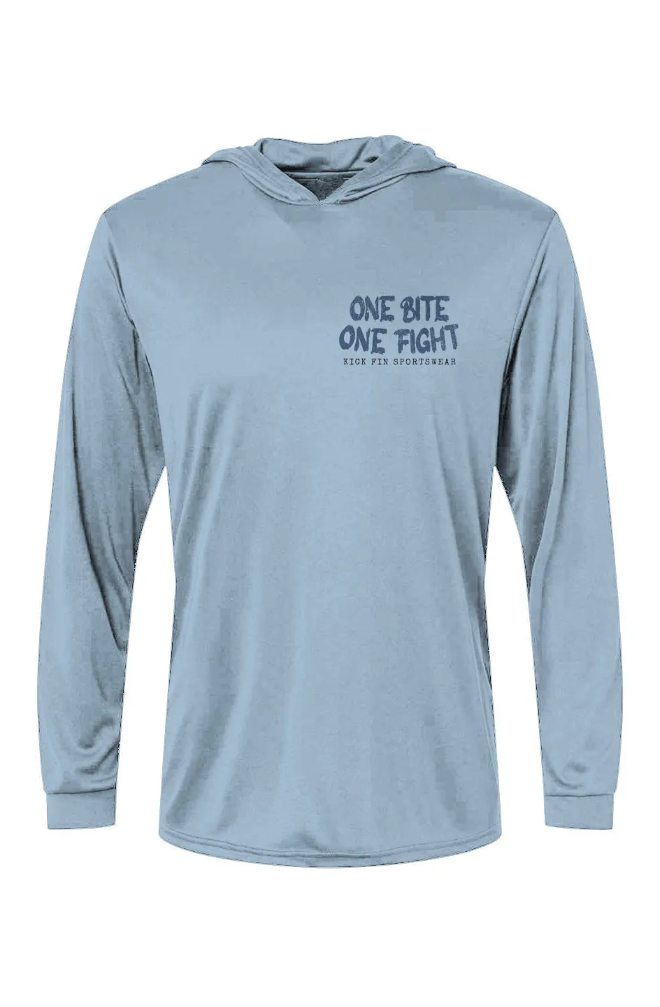 One Bite One Fight - Bahama Hooded LS UPF 50 Tee