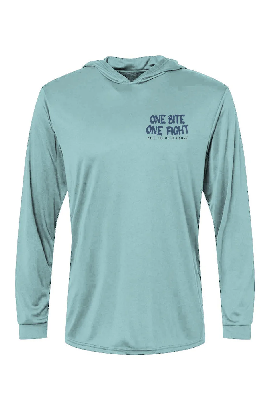 One Bite One Fight - Bahama Hooded LS UPF 50 Tee