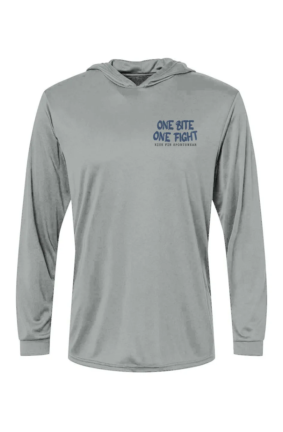 One Bite One Fight - Bahama Hooded LS UPF 50 Tee