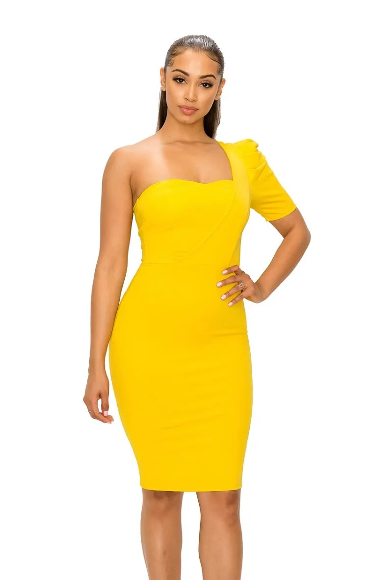 One Shoulder Party Dress