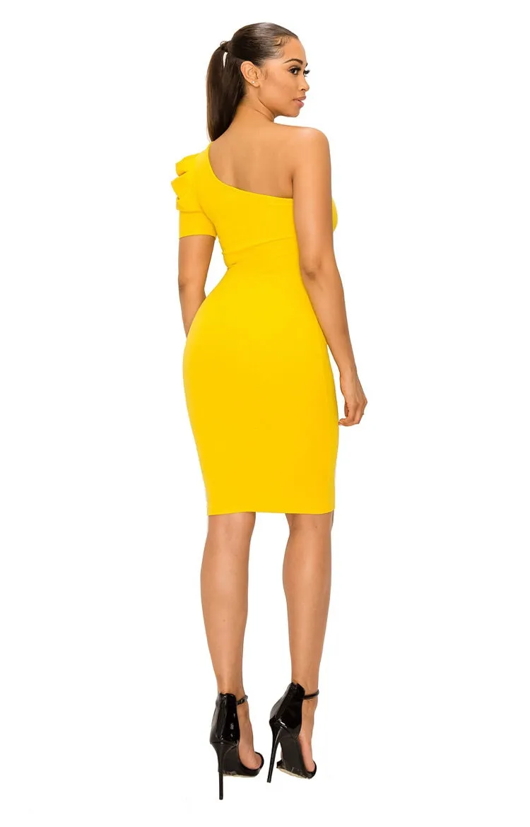 One Shoulder Party Dress