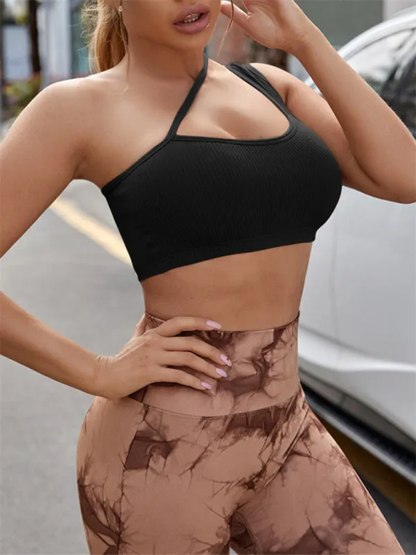 One Shoulder Sports Bra